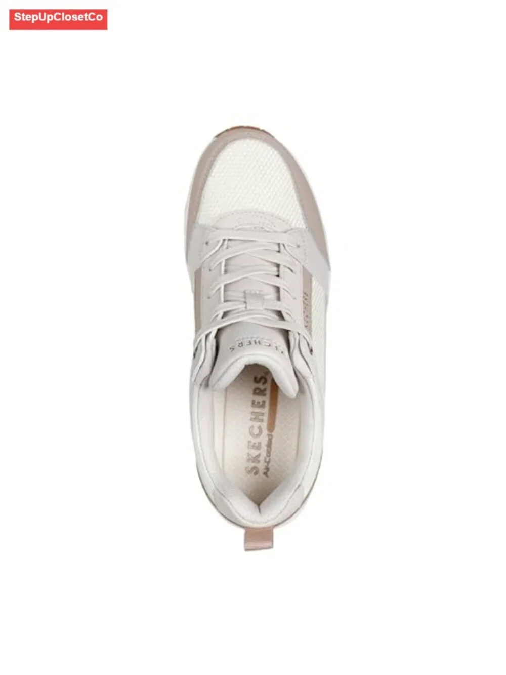 Women's Wedge Sneakers - Memory Foam, Lace-Up, 2-Inch Heel